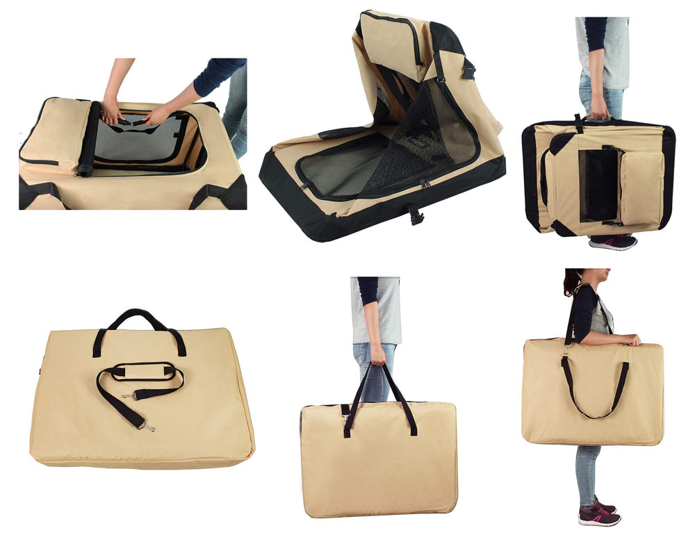 EliteField carrying bag with fleece bed shown for easy travel and cozy setup