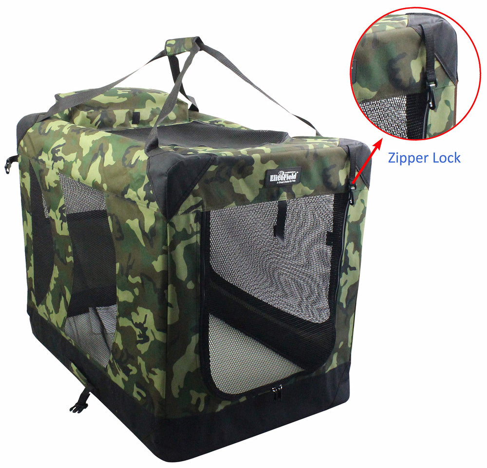 EliteField crate with carrying bag offers easy transport and storage.