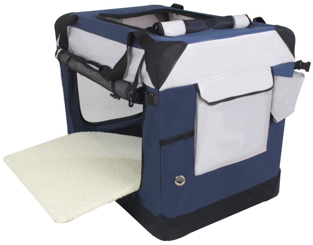 EliteField curtains provide shade to help calm dogs during outings.