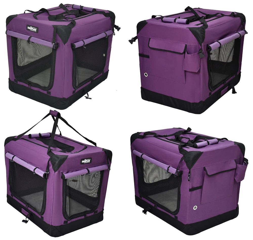 EliteField soft dog crate curtains offer shade to reduce barking