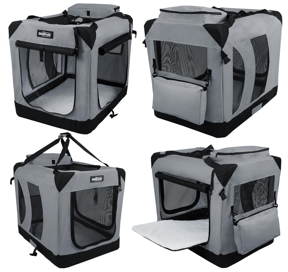 EliteField front zipper door secures access at home.