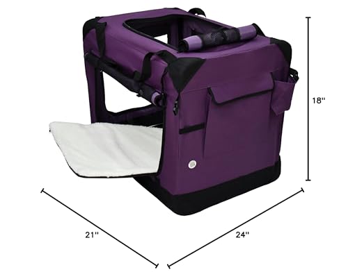 EliteField purple soft crate ready for home or outdoor use