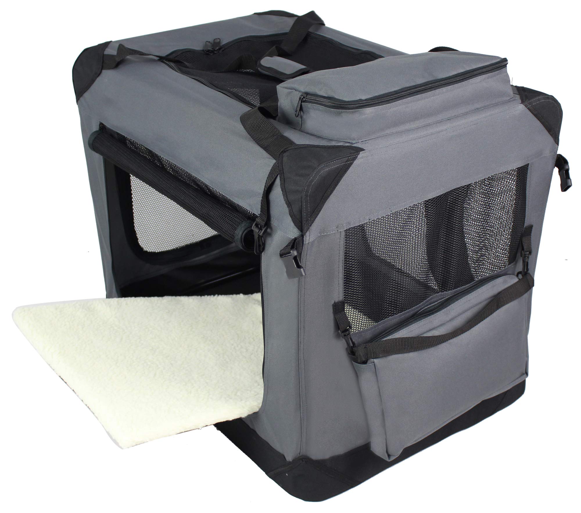 EliteField soft dog crate top-door access enhances sunlight and ventilation.
