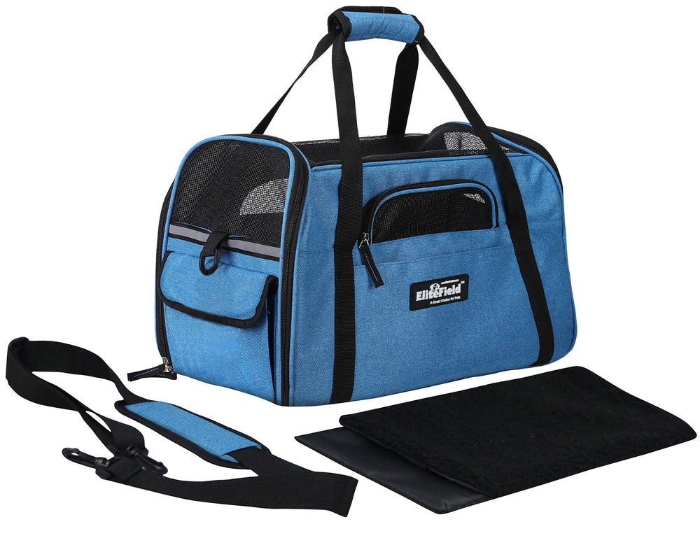 EliteField carrier built-in leash ensures pet security inside bag