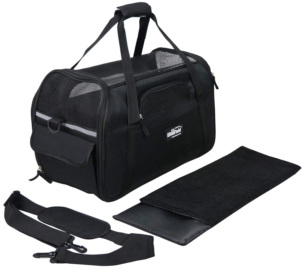 EliteField soft pet carrier built-in leash clip for secure on the go safety