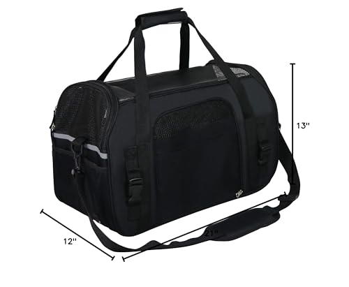 EliteField soft pet carrier three-year warranty label signals confidence