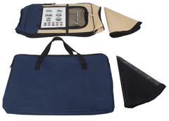 EliteField soft pet playpen outdoors with ground stakes for stable ventilation and play