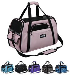 EliteField soft-sided pet carrier front view shows airline-approved travel-ready design.