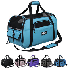 EliteField soft sided pet carrier front view with breathable mesh and easy access.