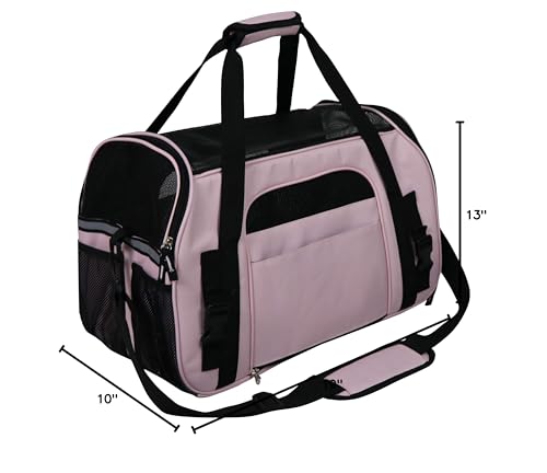 EliteField soft-sided pet carrier hard board support helps maintain shape during transport.
