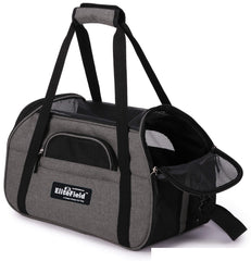 EliteField soft-sided pet carrier side-zipper access enables easy pet handling