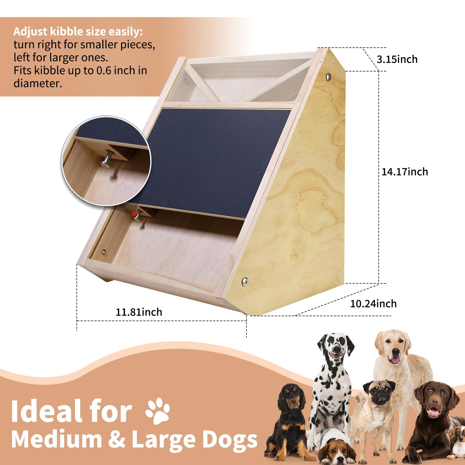 Elixique dog nail scratch board textured surface supports gentle daily use