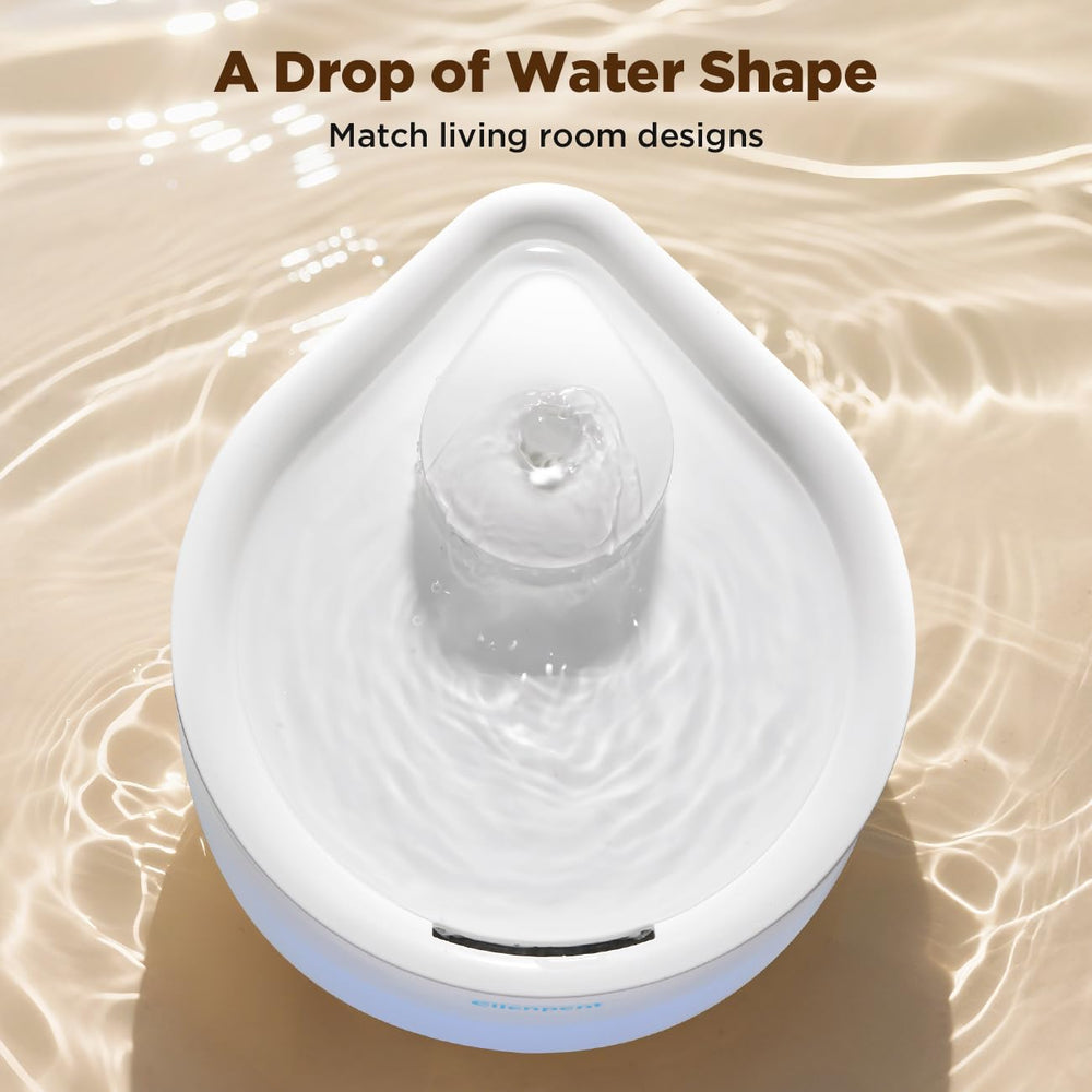 Ellenpent whisper-quiet pump provides a peaceful drinking environment for pets.