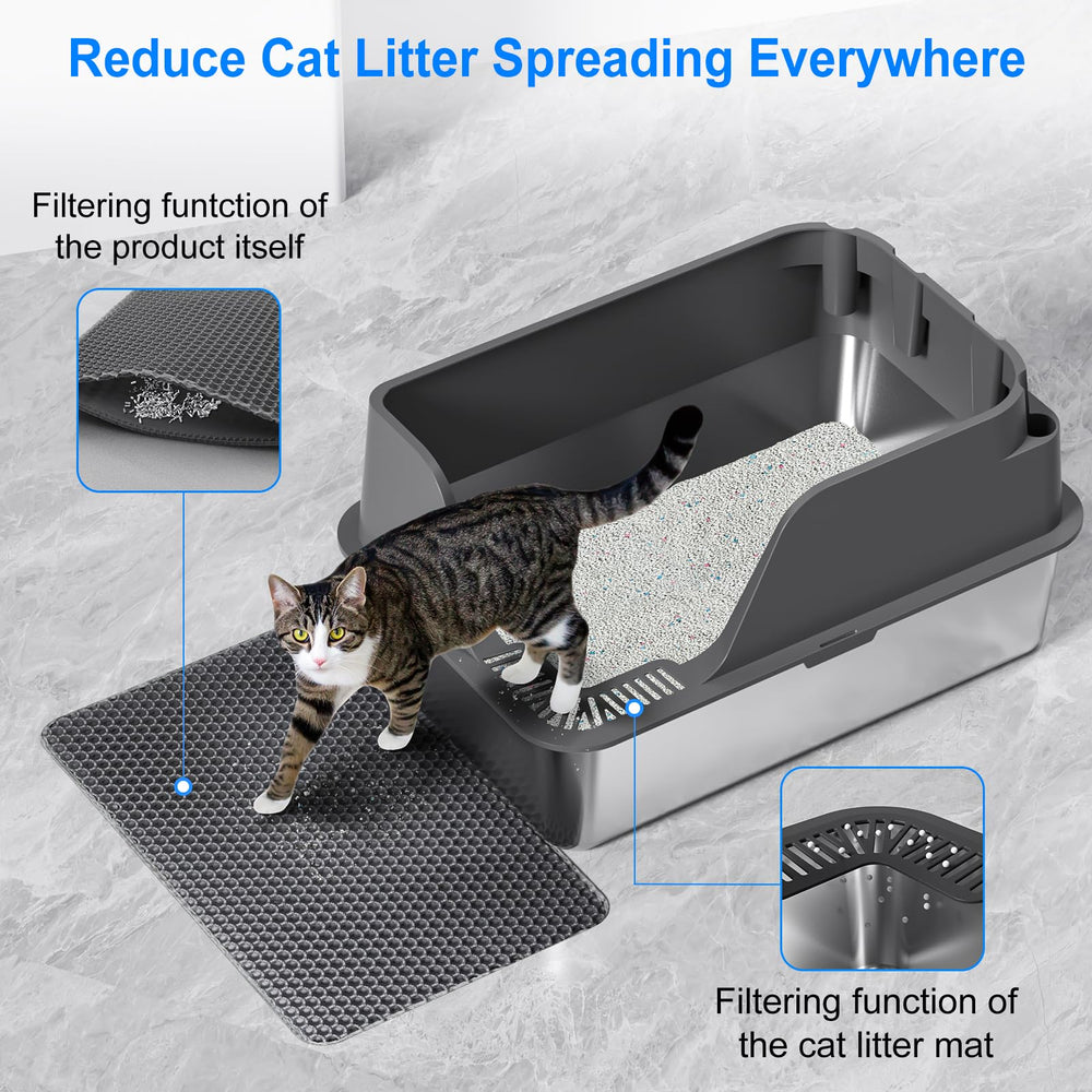 Ellenpent large capacity 23.6 by 15.9 by 12 inches for roomy multi-cat use