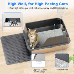 Ellenpent splash proof seamless seal in gray finish for hygiene