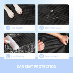 ELLINI seat cover scratch-proof fabric shields seats from claws and mess