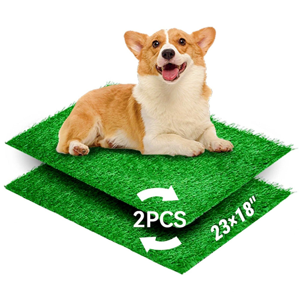 ELLOTY artificial dog grass pads 23x18 inch tray-fit for convenient training sessions