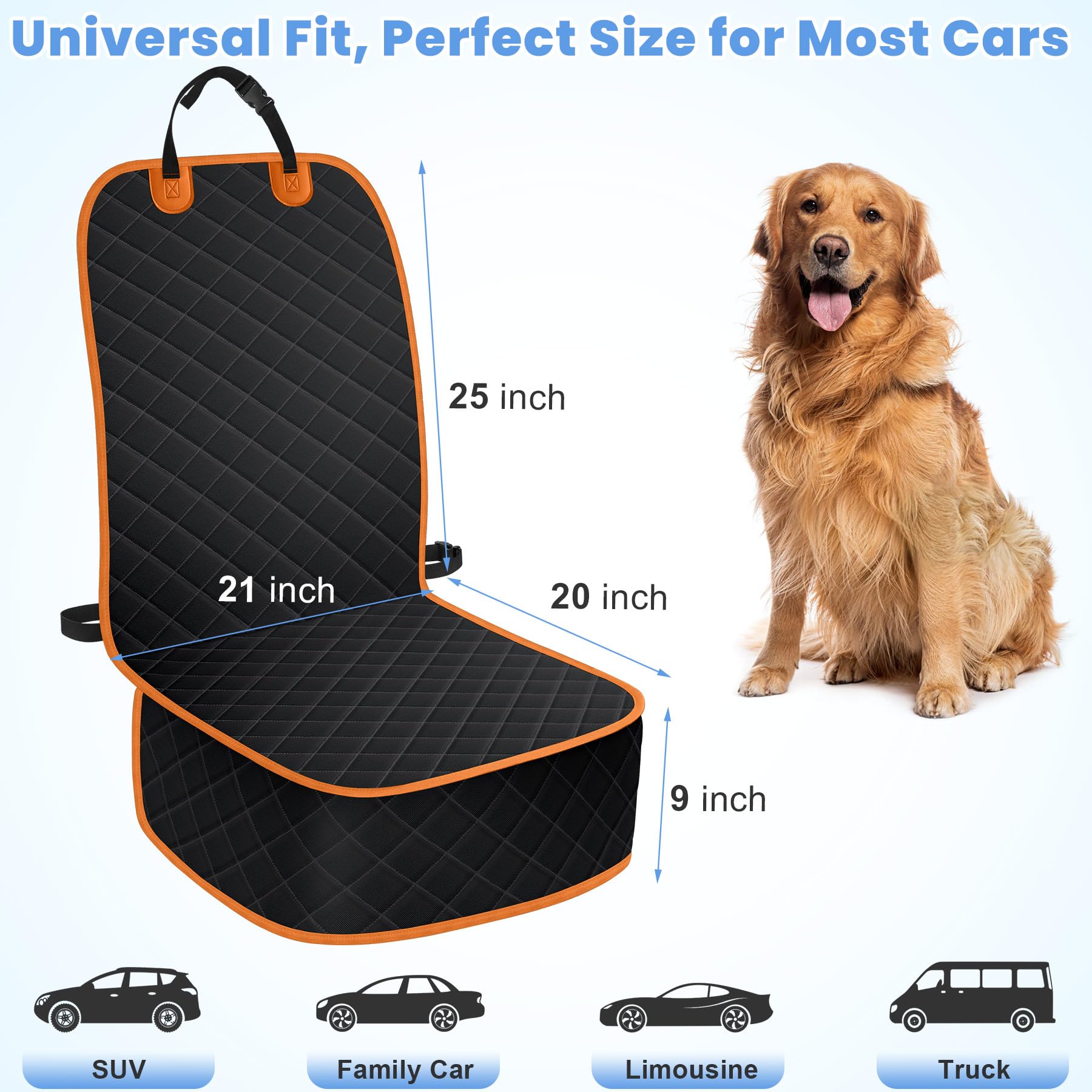 ELONGRIVER color negro naranja añade estilo y marca para viajes con mascotas