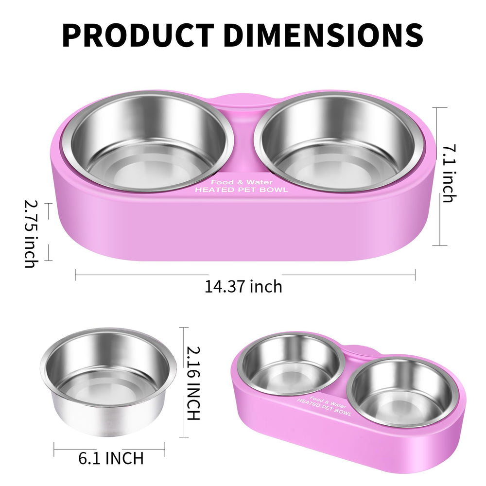 Eloslos outdoor-indoor pet bowl suitable for multiple pets and wildlife use.