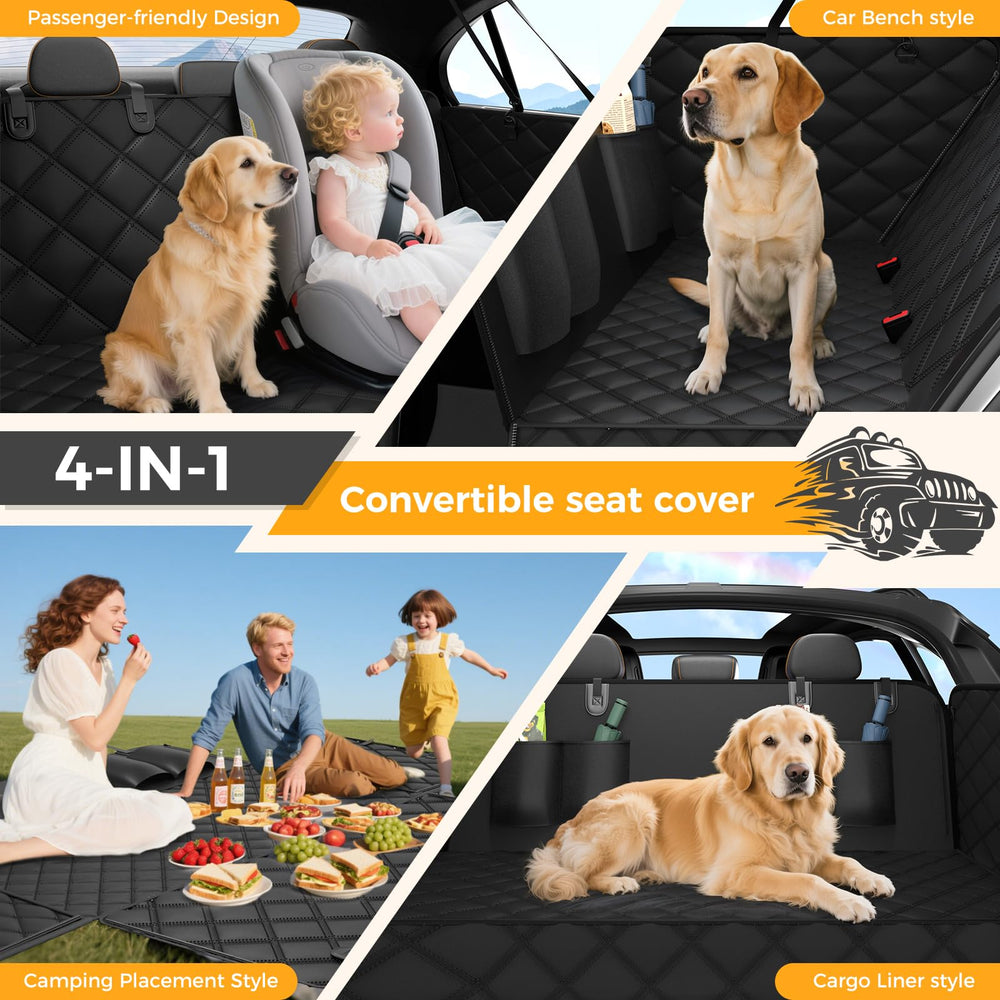 Elouta multifunctional pet cover convertible to bench or cargo liner