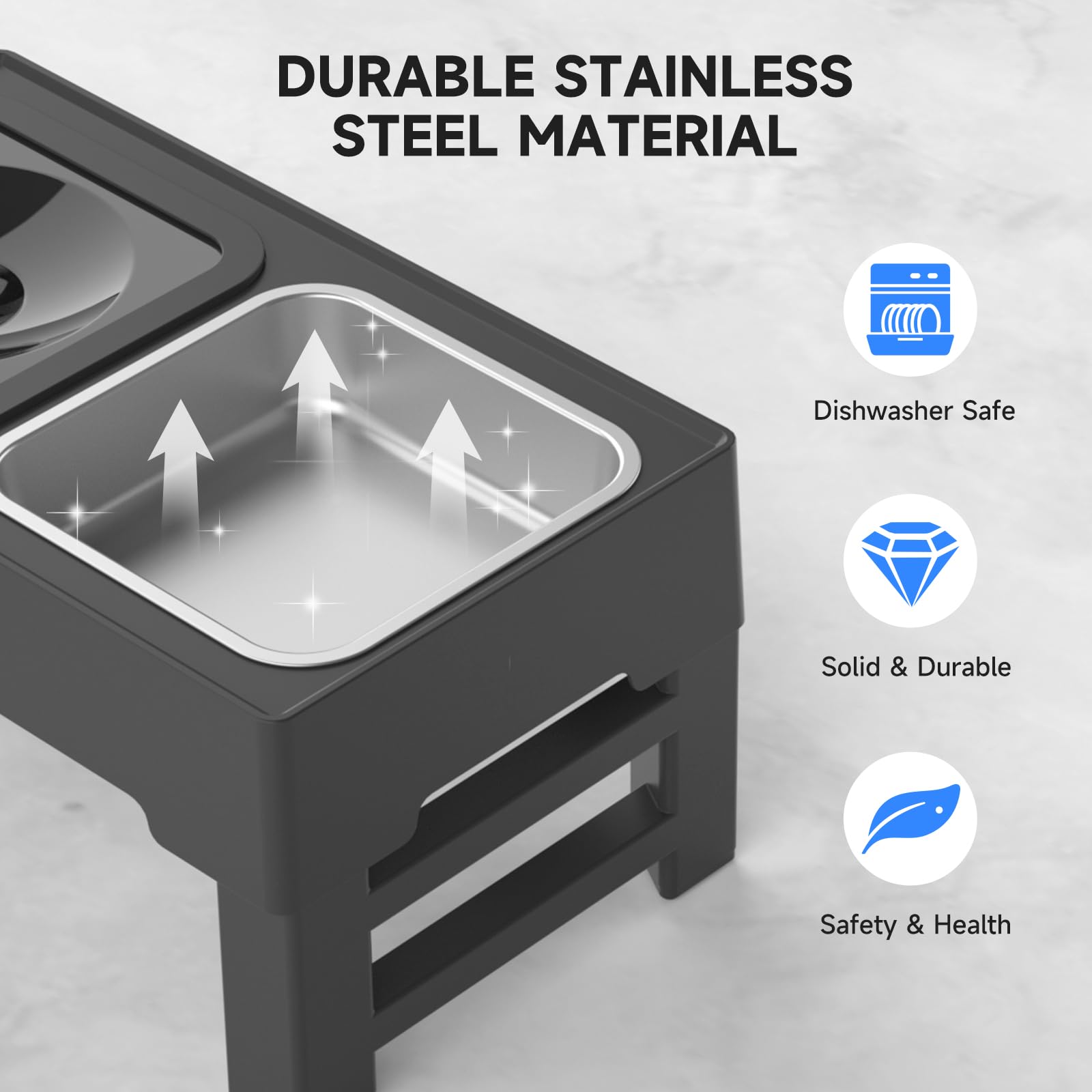 ELS PET easy setup with tool-free, four-height adjustment.