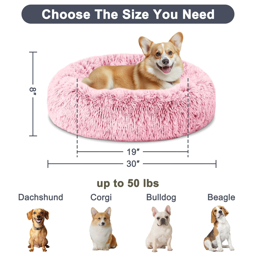 ELSKER&HOME calming bed fabric detail showcases soft fleece and cozy texture for anxious pets
