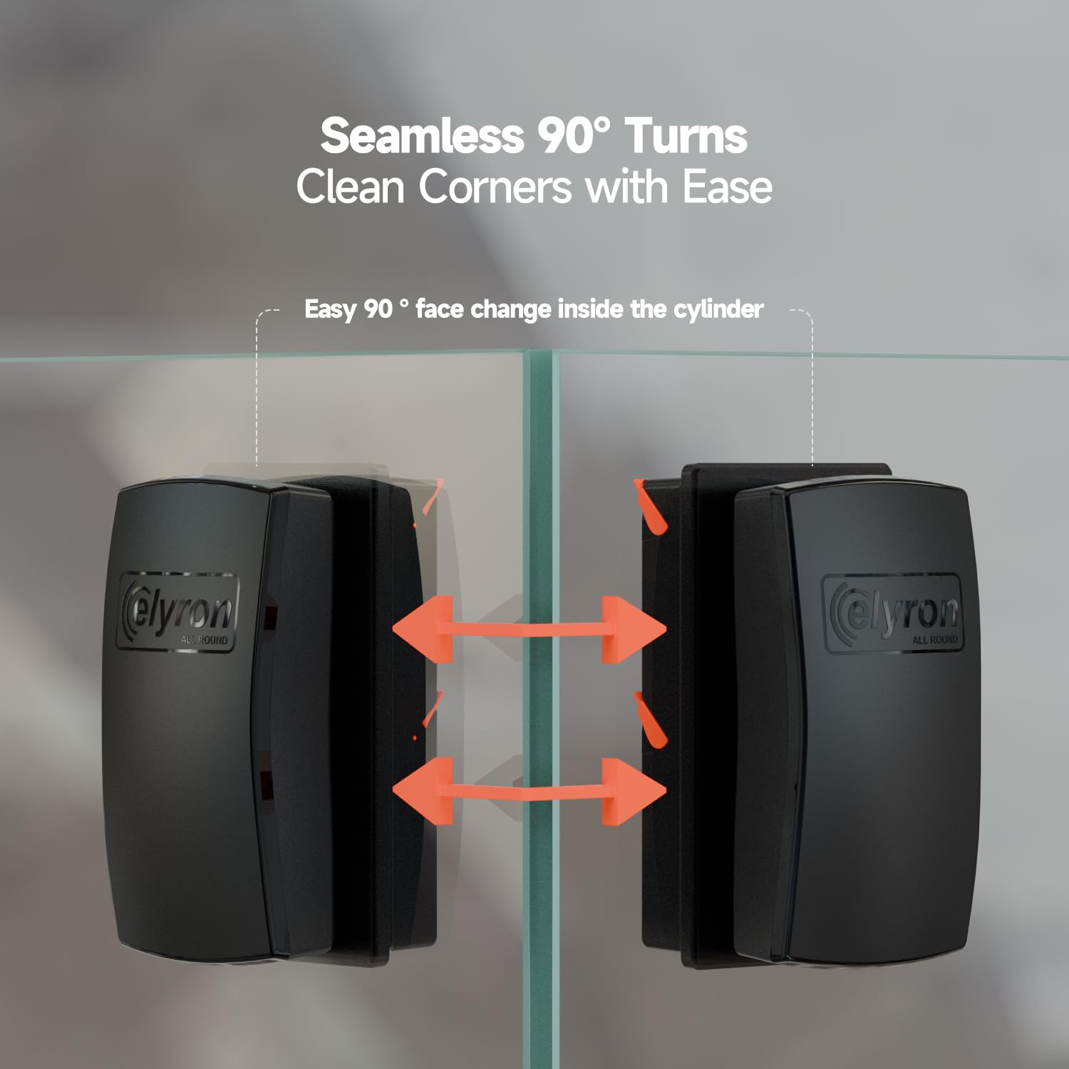 Elyron dual-blade design shown for efficient tank cleaning