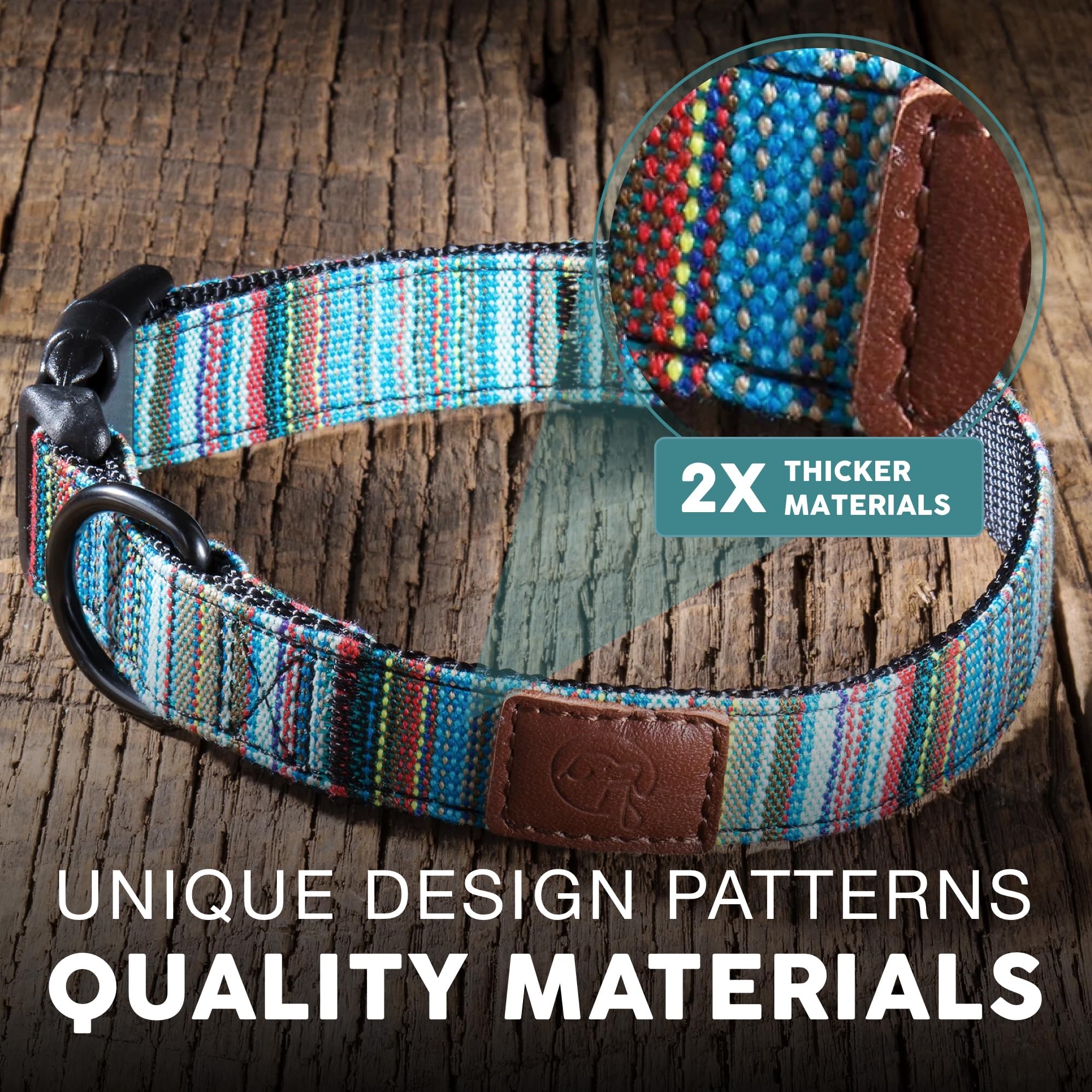 Embark Pets Adventure Dog Collar rust-resistant D-ring ready for camping and events