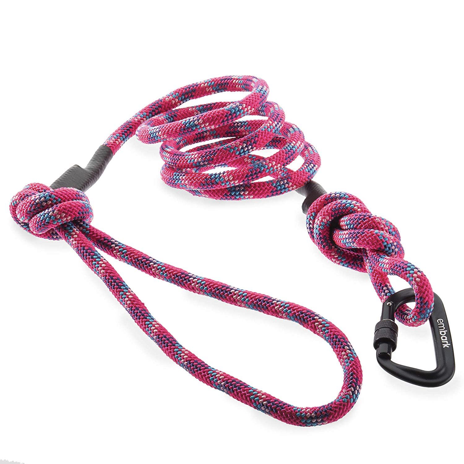 Embark Pets Adventure Pro leash close-up shows braided rope for strength and durability during hikes.