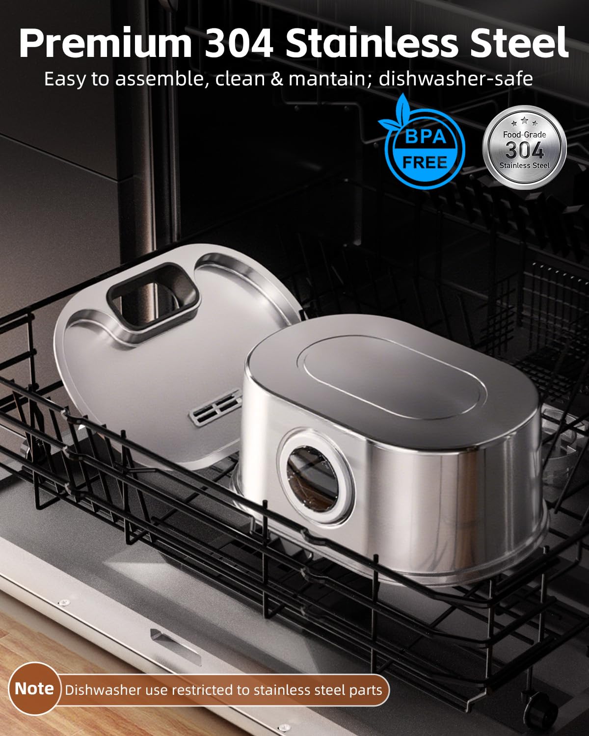 Emdoro battery-operated setup shows cordless placement flexibility for kitchen or living room.