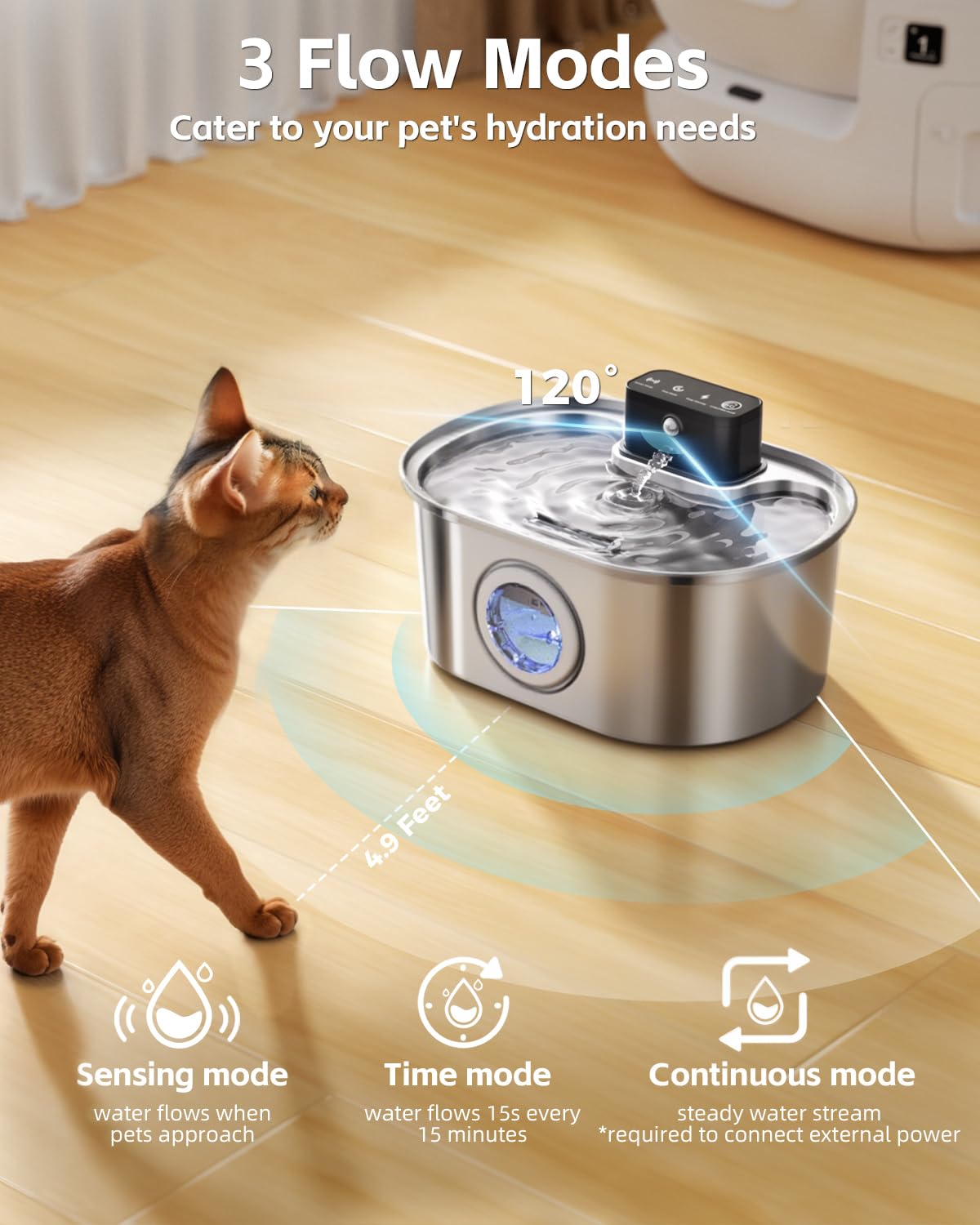 Emdoro filtration system close-up features carbon filters and sponge for clean water.