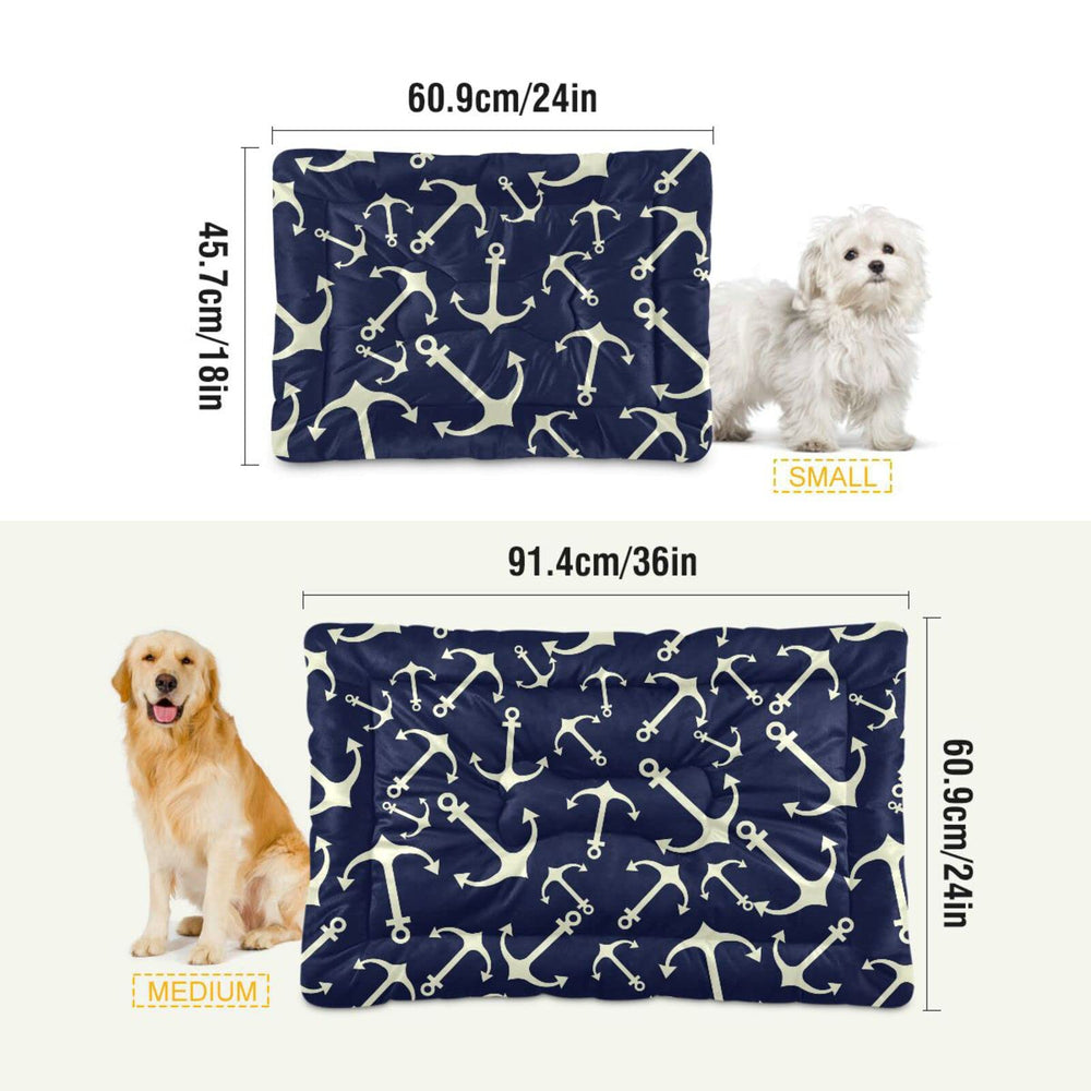 Emelivor Marine Nautical dog bed soft-fleece closeup for skin-friendly comfort