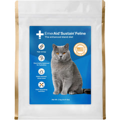 EMERAID Sustain feline recovery food bag front highlighting vet-formulated support