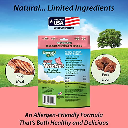 Emerald Pet Twizzies Turducky turkey duck chew delivers protein-rich flavor