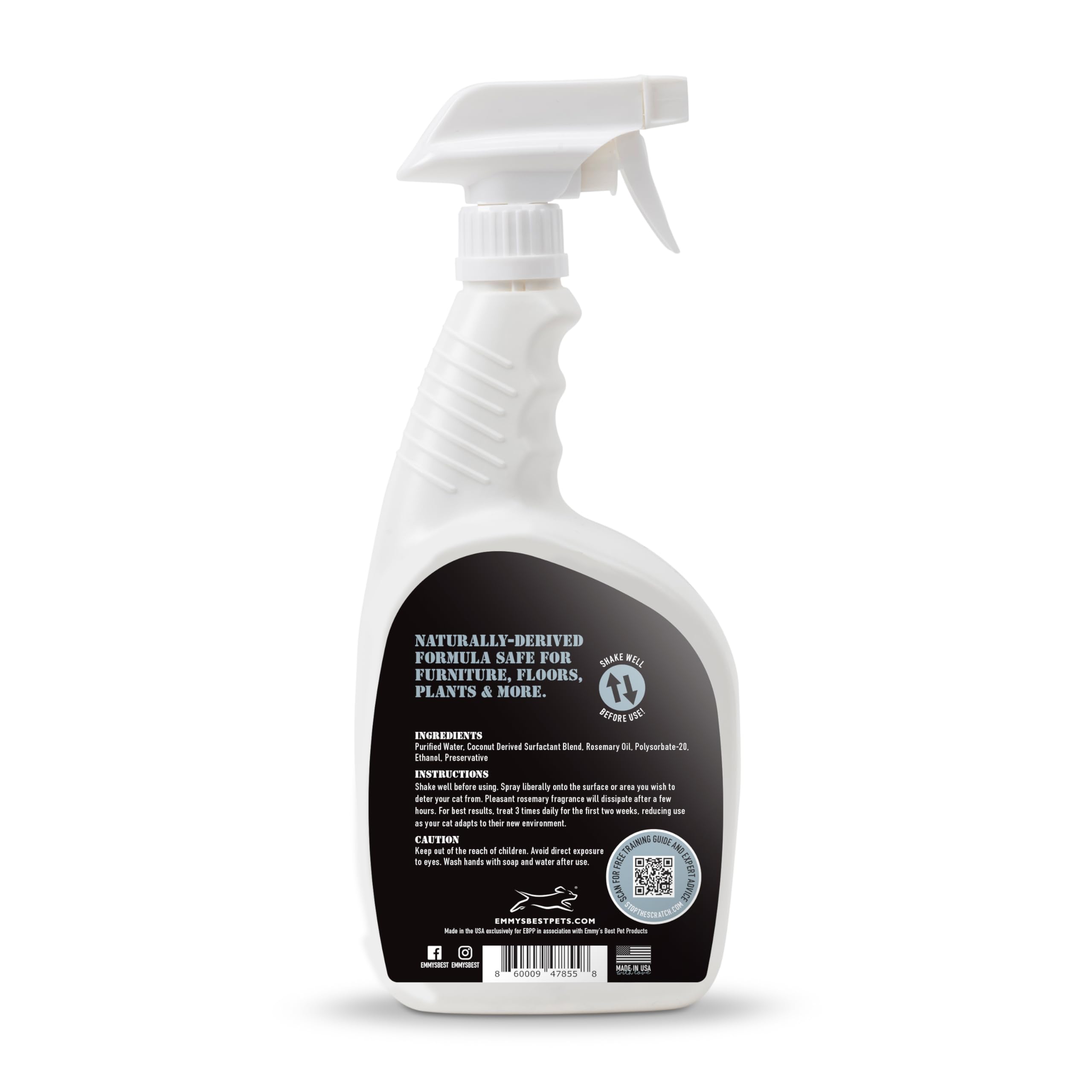 Emmy's Best EBPP spray-action demonstrates quick application for cat deterrence