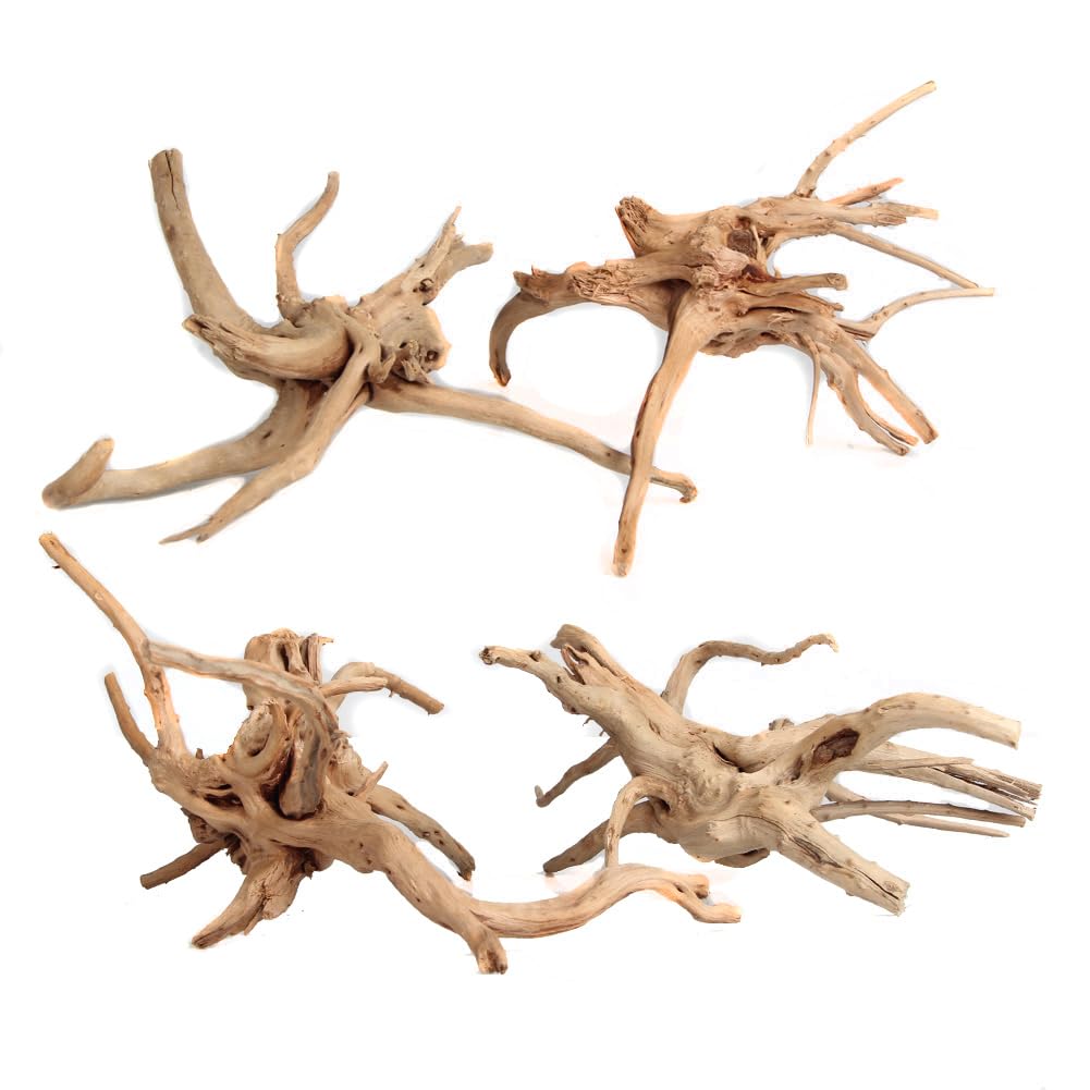 emours driftwood branches spider wood set in assorted sizes for natural reptile climbing and aquarium decor