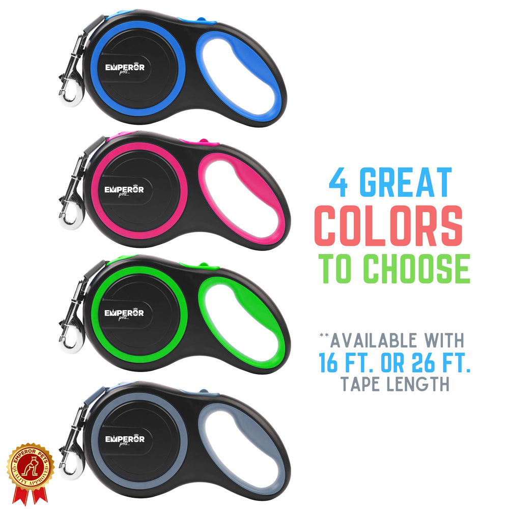 Emperor Pets leash supports medium to large dogs up to 110 lbs.