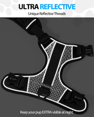 Emperor Pets Reflective Harness small showing soft padded comfort for daily wear