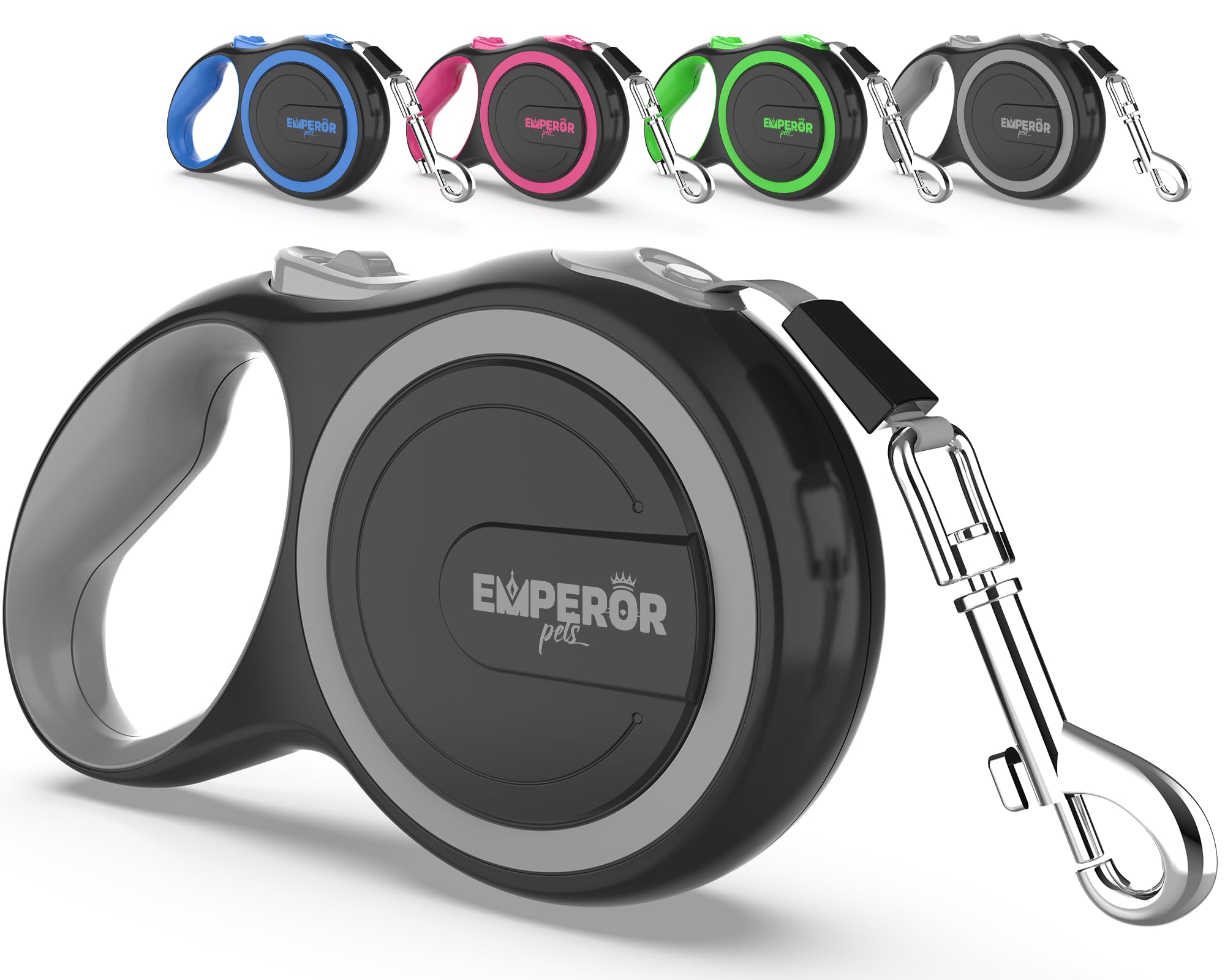 Emperor Pets 16ft leash handle closeup with secure anti-slip grip for controlled walks