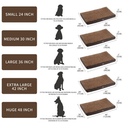 EMPSIGN dog bed mat egg crate foam supports restful, cushioned sleep.