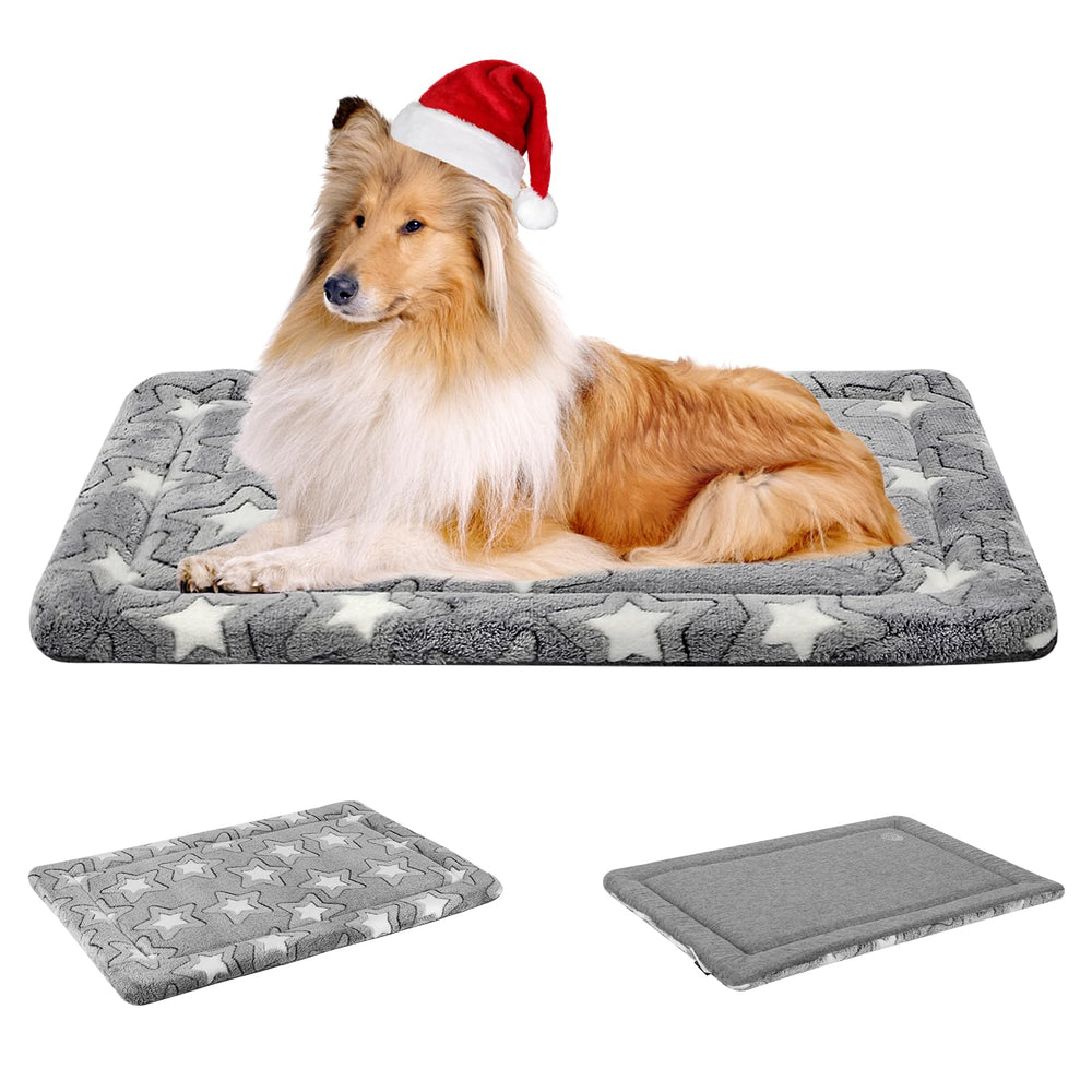 EMPSIGN Fancy Dog Bed Mat XXL shown in crate view for cozy resting opportunities