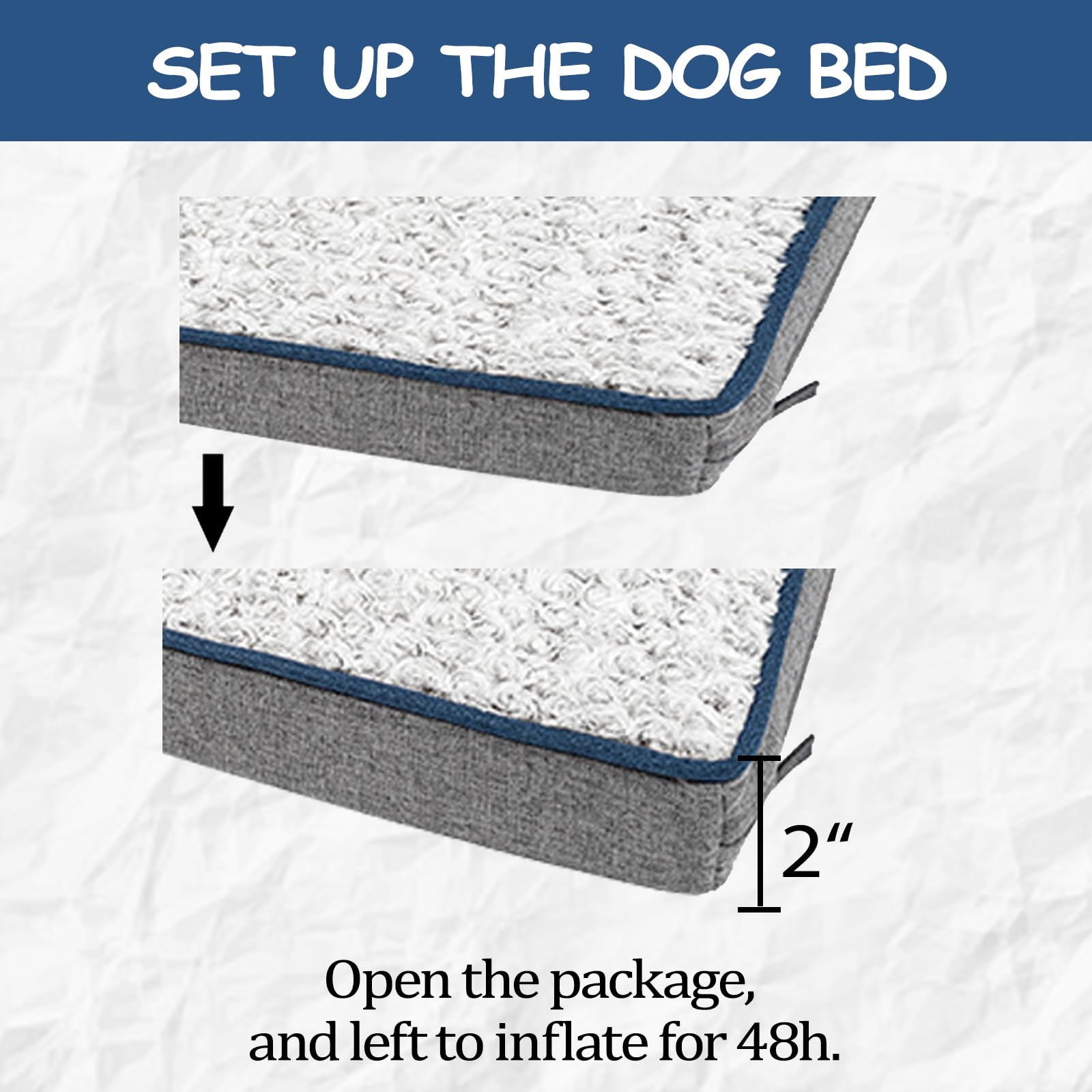 EMPSIGN vacuum-sealed packaging requires inflating 24-48 hours before use.