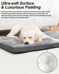 EMSLX dog bed anti-slip bottom prevents sliding during use.