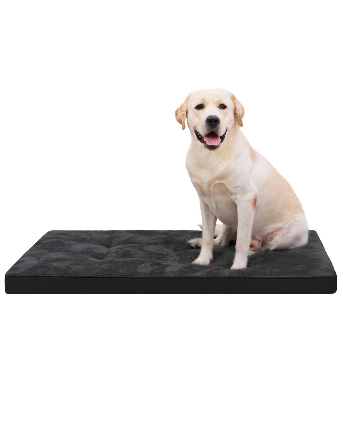 EMSLX dog crate bed ultra-soft surface comforts large dogs during naps.