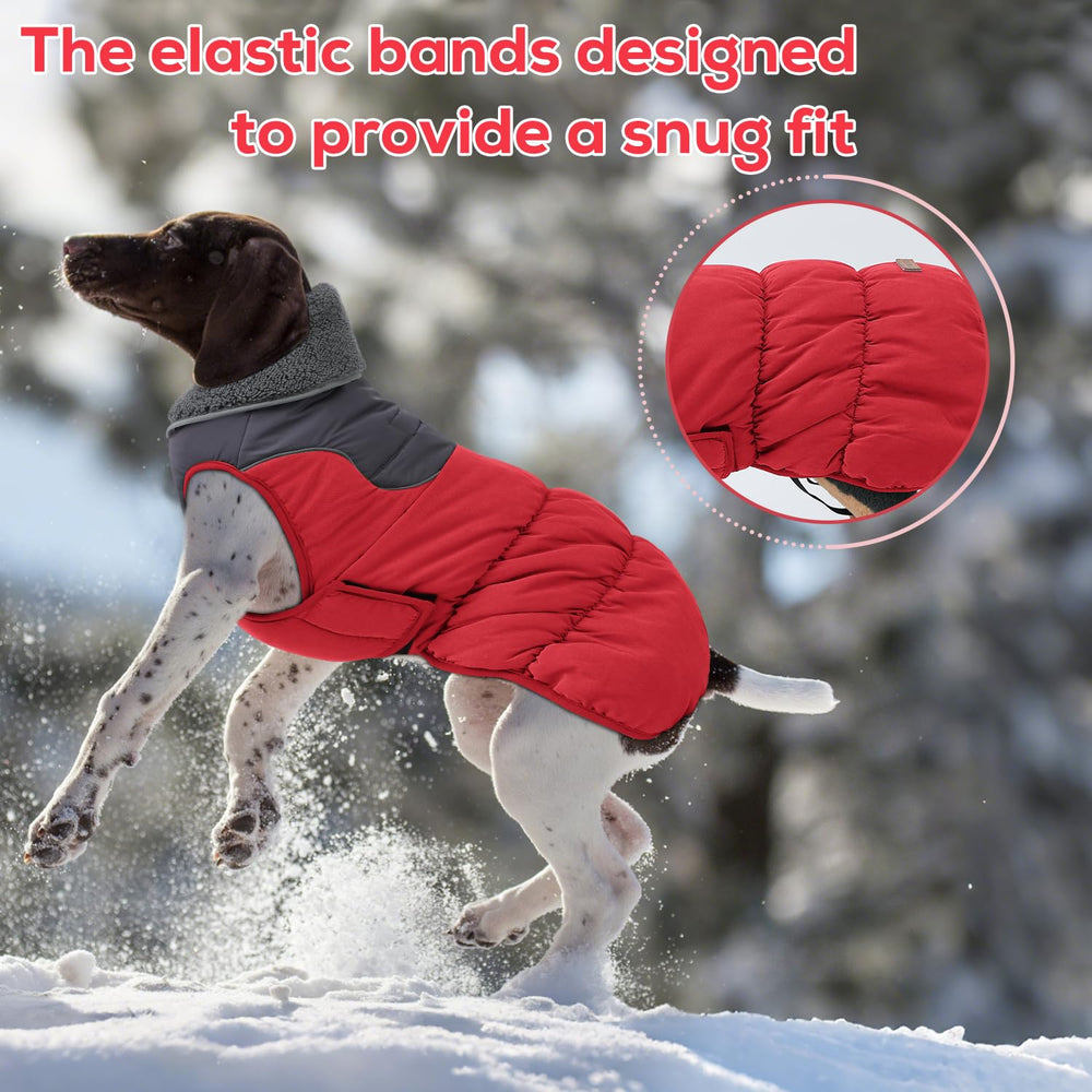 EMUST dog coat large L leash hole design enables easy walking while wearing.