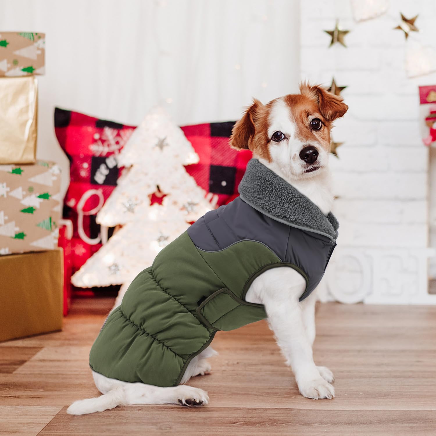 EMUST dog coat sizing guide image helps find the right fit.