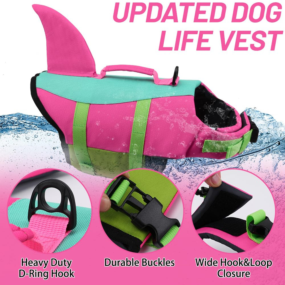 EMUST dog life jacket adjustable belt ensures comfortable fit for dogs.