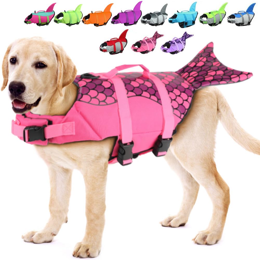 EMUST dog life vest M buoyant material supports steady swimming and quick drying