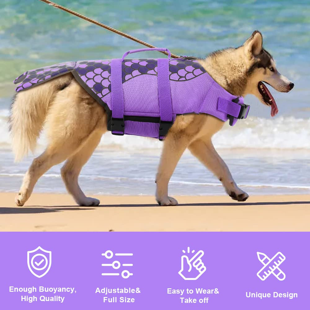EMUST dog life vest reflective stripes improve nighttime visibility