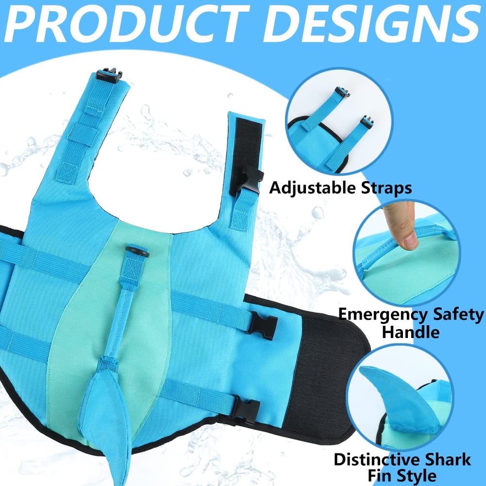 EMUST dog life vest rescue handle in action for quick grabs from water